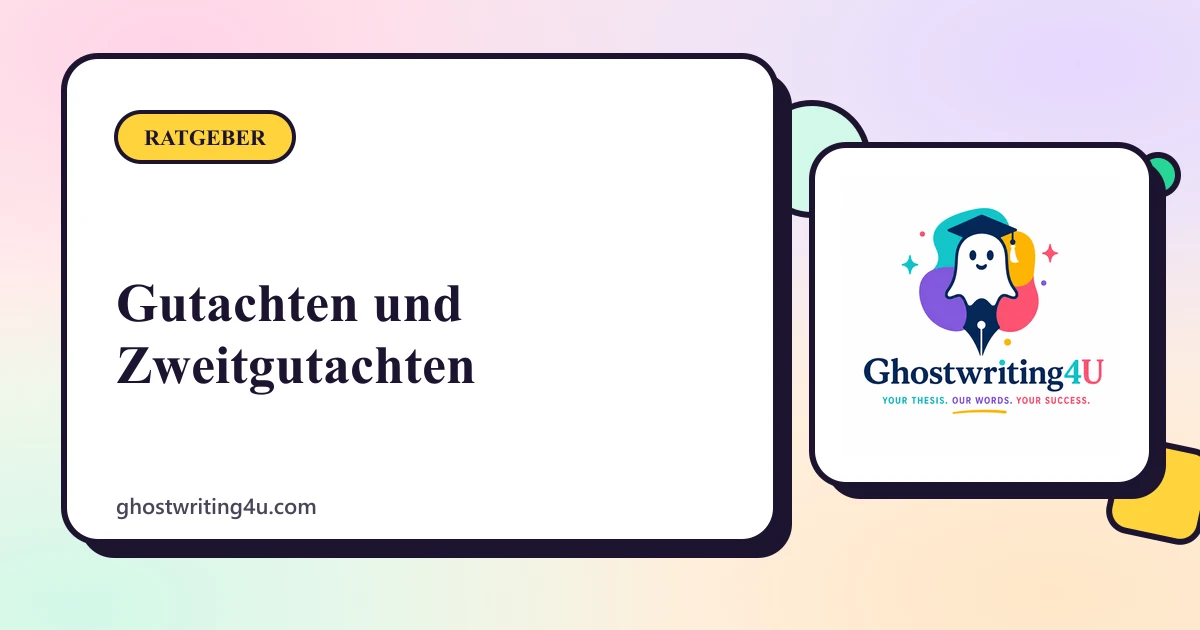 Gutachten des Betreuers und Zweitgutachten: lesen und vorbereiten